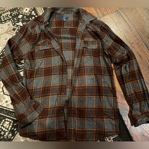 Plaid Button-Up Shirt